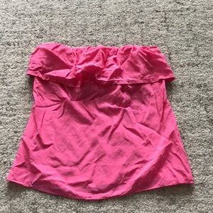 Lilly Pulitzer strapless silk top